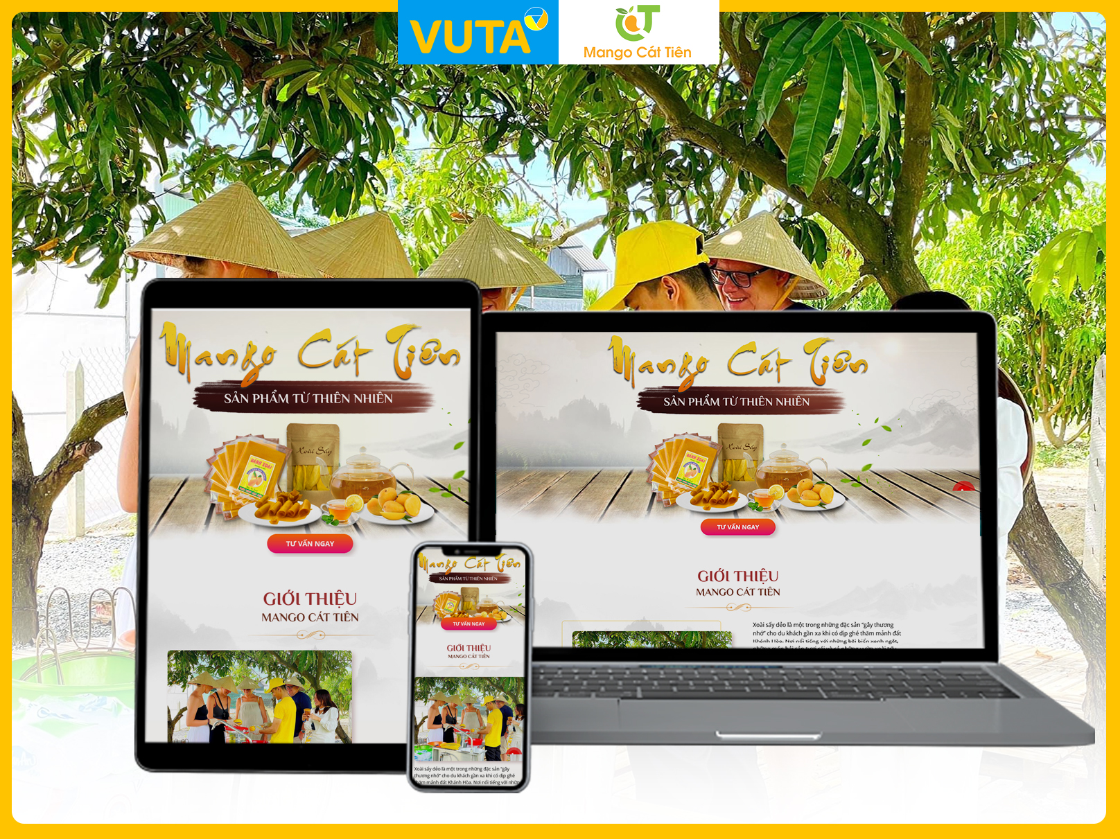 Dự án Landing Page Công ty Mango Cát Tiên